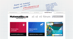 Desktop Screenshot of matematika.cz