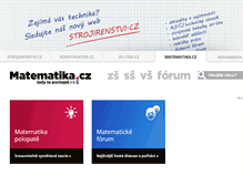 Tablet Screenshot of matematika.cz
